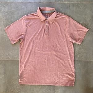 Free Fly Men's L Heathered Plum Smooth‎ Knit Bamboo/Poly Polo Shirt